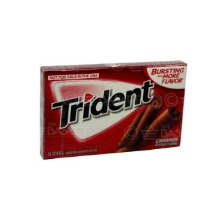 CHEWING GUM TRIDENT CINNAMON 14 STICKS 26.6 GM