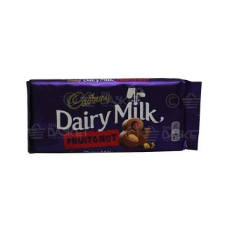CHOCOLATE CADBURY DAIRY MILK FRUIT & NUT 110 GM