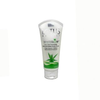 LOTUS FACIAL FOAM WHITEGLOW 3 IN 1 DEEP CLEAN. 100 GM