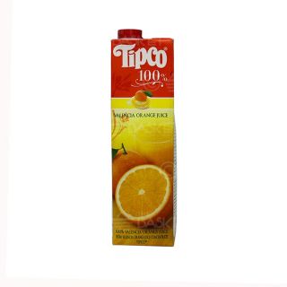 TIPCO ORANGE JUICE 100% VALENCIA 1 LITRE