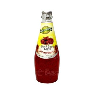 BASIL SEED DRINK AMERICAN HARVEST STRAWBERRY 290 ML