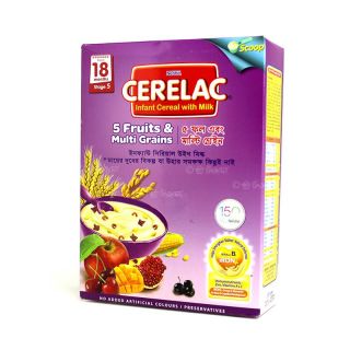 CERELAC BABY CEREAL STAGE 5 5 FRUITS & MULTI GRAIN 350 GM