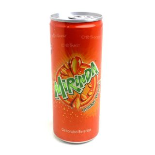 MIRINDA SOFT DRINKS ORANGE CAN 250 ML