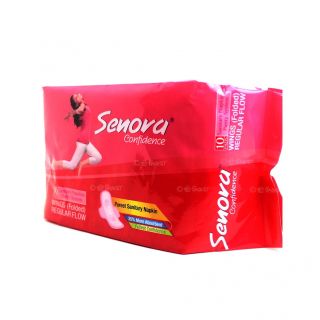 SENORA SANITARY NAPKIN CONFIDENCE REGULAR FLOW 10 PADS