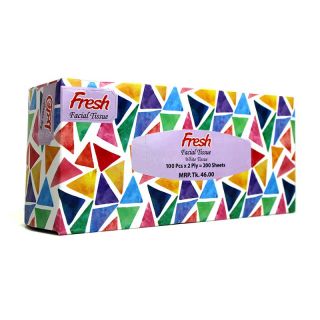 FRESH FACIAL TISSUE WHITE 100 PCS X 1 PLY 200 SHEETS