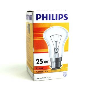 PHILIPS BULB 25 WATT CLEAR PIN
