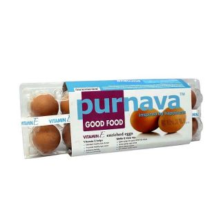 PURNAVA EGGS OMEGA 3 ENRICHED 12 PCS BOX