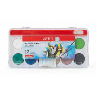 WATER COLOR JOYTITI NON-TOXIC 12 COLORS CAKE