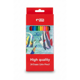 COLOUR PENCIL TITI HIGH QUALITY CLASSIC 24 PCS WCP-24