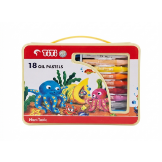 OIL PASTEL TITI NON-TOXIC 18 PCS TI-P-18VL