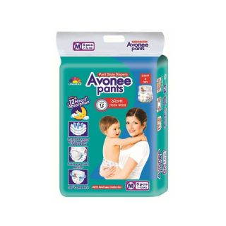 BABY DIAPER AVONEE PANTS M 7-12 KG 5 PCS