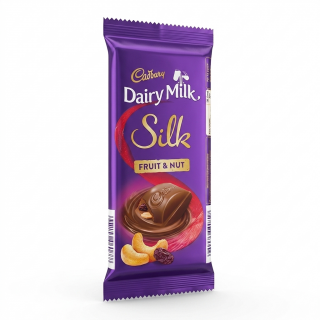 CHOCOLATE CADBURY DAIRY MILK SILK FRUIT & NUT 137 GM