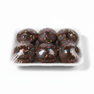 CHOCOLATE MUFFIN CAKE SWEET BASKET 6 PCS PACK