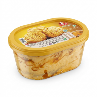 CONTAINER ICE CREAM POLAR BUTTER SCOTCH 1 LTR