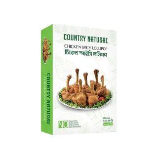 COUNTRY NATURAL CHICKEN LOLLIPOP SPICY 11-13 PCS 400 GM