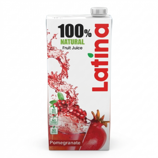 FRUIT JUICE LATINA POMEGRANATE 1 LTR