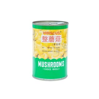 CANNED VEGETABLE HIBISCUS MUSHROOMS CHOICE WHOLE 425 GM