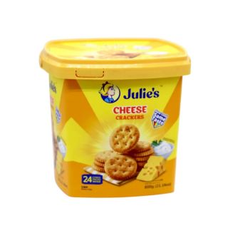 BISCUITS JULIES CHEESE CRACKERS 600 GM TIN