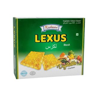 BISCUITS KISHWAN LEXUS VEGETABLE CRACKERS 192 GM