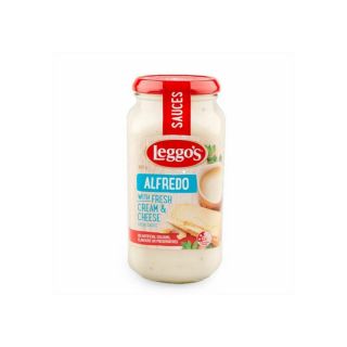 PASTA SAUCE LEGGOS ALFREDO WITH FRESH CREAM & CHEESE 490 GM
