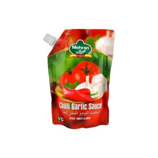 CHILLI GARLIC SAUCE MEHRAN 500 GM (POLY)