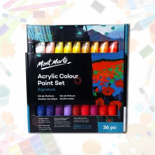 MONT MARTE ACRYLIC COLOR 36 PCS 36 ML PAINT SET