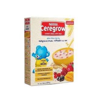 BABY CEREAL NESTLE CEREGROW MULTIGRAINS & 5 FRUITS WITH MILK 300 GM