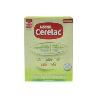 BABY CEREAL NESTLE MULTI GRAIN 5 VEGETABLE & CHICKEN 350 GM