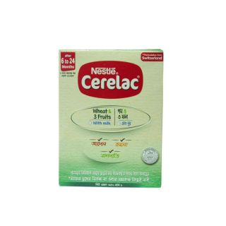 BABY CEREAL NESTLE WHEAT & 3 FRUITS 6-24 MONTHS 350 GM