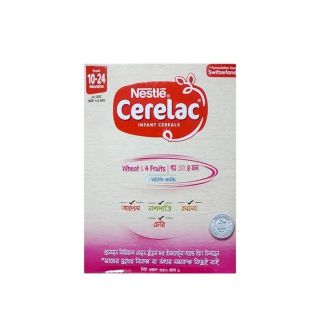 BABY CEREAL NESTLE WHEAT & 4 FRUITS WITH MILK 10-24 350 GM