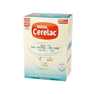BABY CEREAL NESTLE WHEAT, APPLE & CORN FLAKES 12-24 MONTHS 350 GM