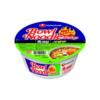 SOUP NOODLES NONGSHIM BOWL HOT & SPICY 86 GM