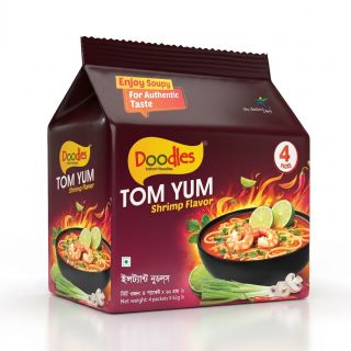 NOODLES DOODLES TOM YUM SHRIMP FLAVOR 8 PACKETS X 62 GM